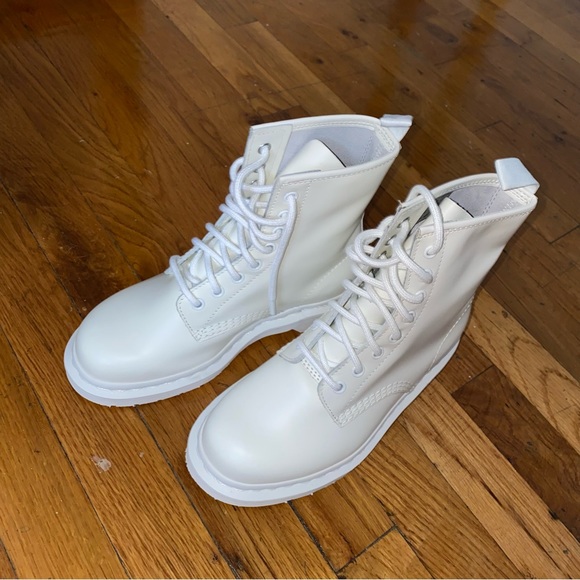 1460 MONO SMOOTH LEATHER LACE UP BOOTS - Picture 3 of 4